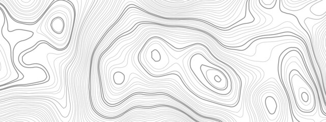 Black and white wavy paper curve relief abstract topographic map background. Geographic mountain relief. Topographic map lines, contour background. Abstract wave lines background.