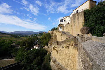 Fototapeta na wymiar old fortress in the Ronda city