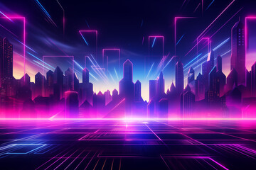 Colourful neon background 