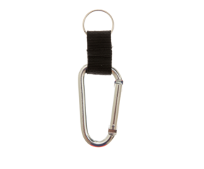 Safety carabiner isolated on white transparent, PNG