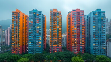 Cityscape with dense modern architecture
Generative Al