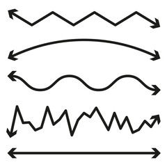Dynamic Direction Arrows - Abstract Flow and Movement. Vector illustration. EPS 10.