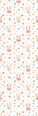 Easter bunnies printable bookmark printable