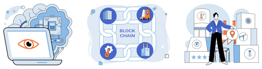 Smart industry vector illustration. In digital ballet innovation, smart industry pirouettes with elegance technology The industrial symphony echoes through network, crescendo smart industry concepts © Dmytro