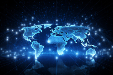 Abstract technology digital line electronic network data innovation concept background.