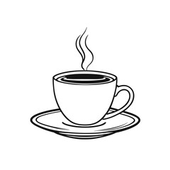 Coffee cup drink icon vector illustration