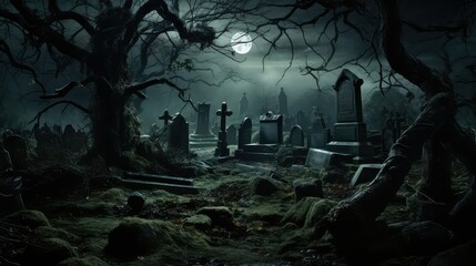 haunted horror graveyard