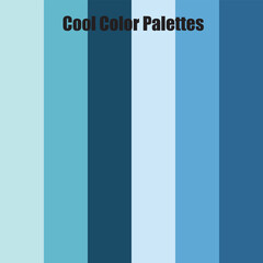 Cool color palette Abstract Colored Palette Guide