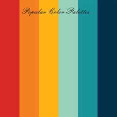 Popular color palette Abstract Colored Palette Guide