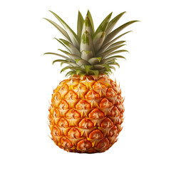 pinapple fruit isolated on transparent background