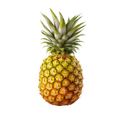 pinapple fruit isolated on transparent background