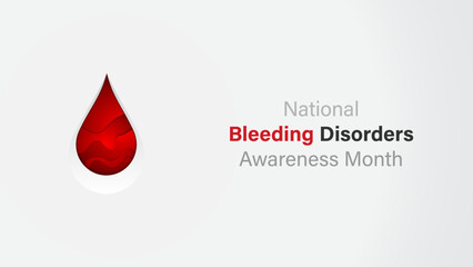 Fototapeta premium National Bleeding Disorders Awareness Month vector design
