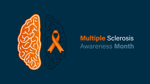 March is Multiple Sclerosis Awareness Month vector design