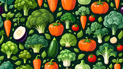 vector collection of various vegetables