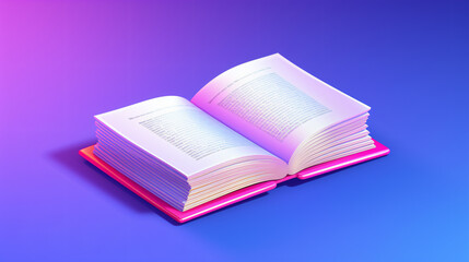 Vocabulary book dictionary. E-learning and education.
