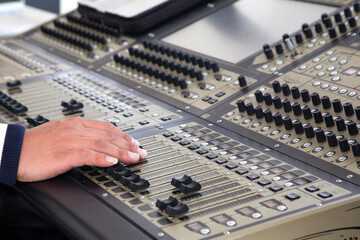 View of the audio equipment