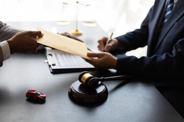 Attorney dealing with automobile cases.
