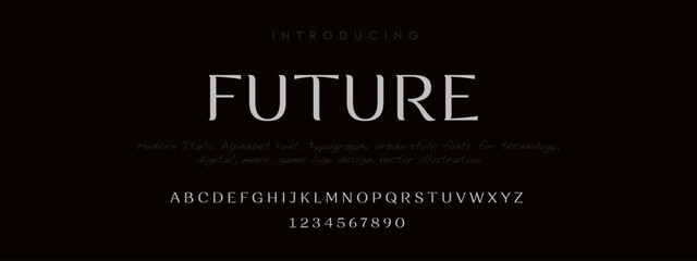 Elegant alphabet letters font and number. Classic Lettering Minimal Fashion Designs. Typography modern serif fonts decorative vintage design concept. vector illustration.