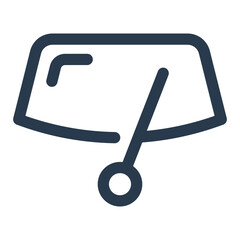 Clear Windshield Technology Vector Icon Illustration