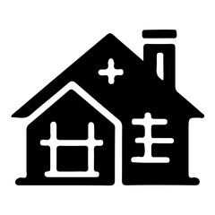 Obraz premium Charming House Vector Icon: Cozy Home Graphics for Real Estate, Property Listings & Architecture Designs