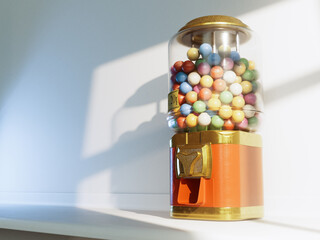 Vintage Gumball Dispensing Machine