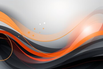 Abstract background with grey, black and orange waves for health awareness, Neurological Conditions

 - obrazy, fototapety, plakaty