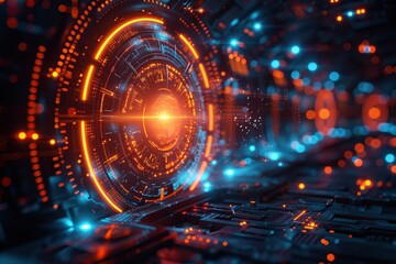 Obraz premium Abstract business science or technology background