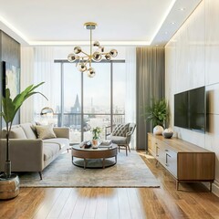asthetic living room image