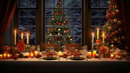 gathering holiday meal background