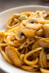 noodles with mushrooms