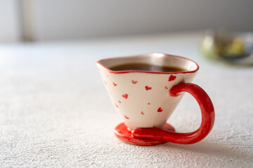 cup of coffee with heart