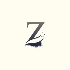 Eyelashes logo design vector for business beauty