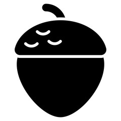Acorn Glyph Icon