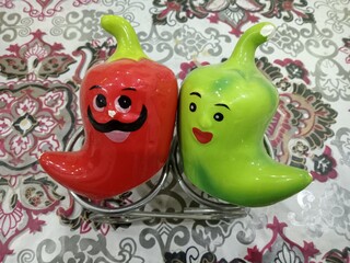 red and green peppers