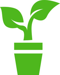 leaf tree eco home garden icon design