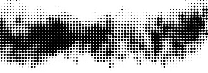 black and white halftone pattern. abstract halftone dotted background. Vector illustration - obrazy, fototapety, plakaty