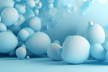 white eggs on blue background made by midjourney