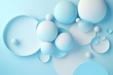 blue and white balloons made by midjourney