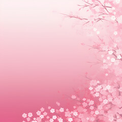 Obraz na płótnie Canvas pink cherry blossom made by midjourney