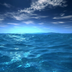 Fototapeta premium sea and sky made by midjourney