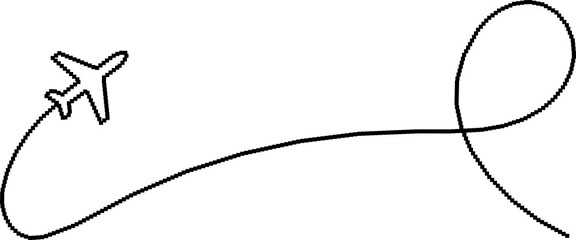 8 bits of airplane routes pixels