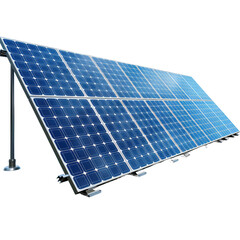 Solar panel isolated on transparent or white background