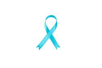 blue ribbon, world prostate cancer day symbol in november,