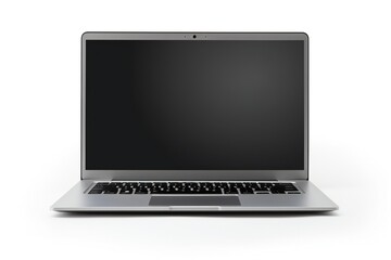 Modern laptop isolated on white background Generative Ai