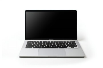 Fototapeta premium Modern laptop isolated on white background Generative Ai