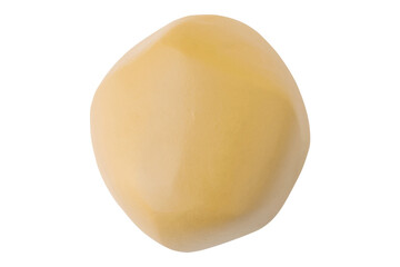 Light brown plasticine isolated on transparent background.