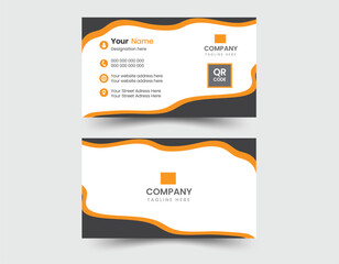 Double-sided Modern  and Clean business card template. Business card for business and personal use. Vector illustration design.