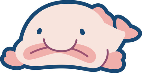 かわいいニュウドウカジカのイラスト