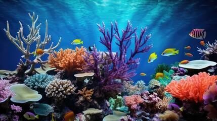 Fototapeta na wymiar ecosystem ocean coral de