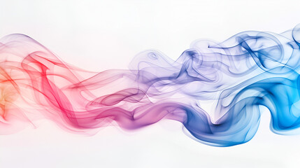 Colorful colored smoke on white background in the style of digitally enhanced,full hd colored background, abstract colorful wallpaper, colored background, graphic designed wallpape